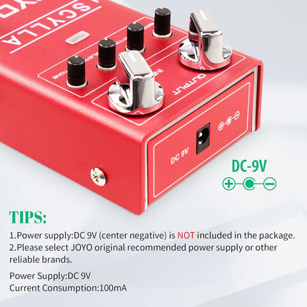 JOYO Bass Guitar Pedals Compressor Effect Pedal with Precise Compression Knobs Low Noise and High Dynamic Control Range for Bassist Electric Guitar Bass (SCYLLA R-27)