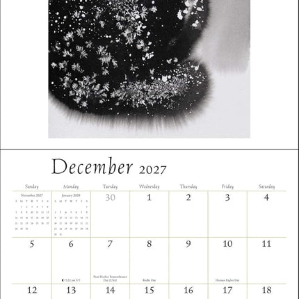 The Artful Cat 2027 Wall Calendar: Brush and Ink Watercolor Paintings