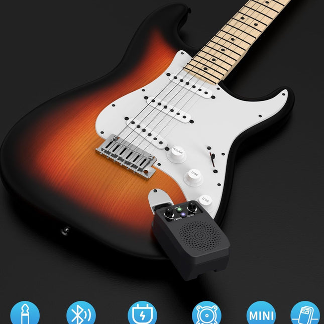 5W Portable Plug-In Practice Electric Guitar Amplifier with Bluetooth