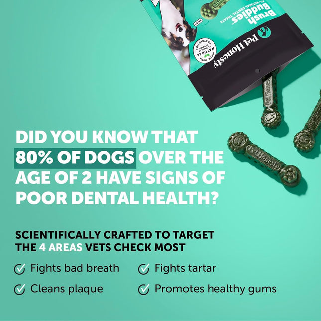 All Natural Dog Dental Treats for Dogs – Long Lasting Dental Sticks for Dogs, Teeth Cleaner, Breath - photo 2