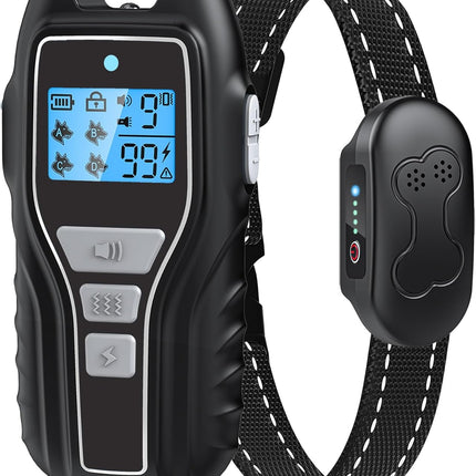 Dog Training Collar with Remote, Waterproof IPX7 E Collar for Dogs, Beep and Vibration Modes, Safe and Humane Training, 2000FT Range, Rechargeable, Fits Small Medium Large Dogs 15–120 lbs (Black)