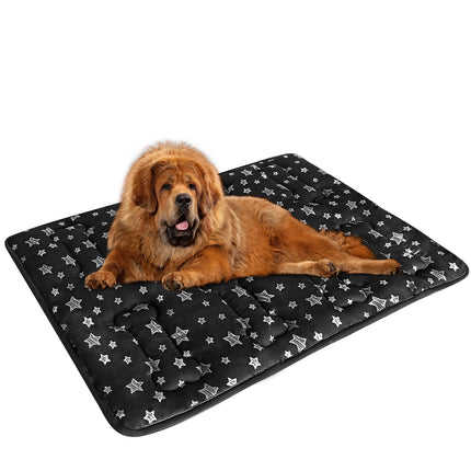 Dog Crate Bed Mat (36" X 23"), Soft Dog Bed Pad Mat with Cute Stars