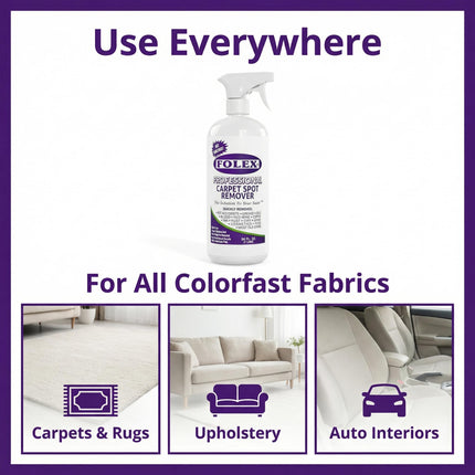 Professional Carpet Stain Remover Spray – Stain Remover for Old Stains – Remover for Pets – Rug Stain Remover & Upholstery Cleaner – Cleaner Solution for Couches & Car Interiors – 34 oz