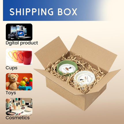 Mefleet 8x6x4" Small Shipping Boxes 50 Pack - Corrugated Cardboard Mailing Box Packaging for Small Business - Brown Mailer Packing Supplies