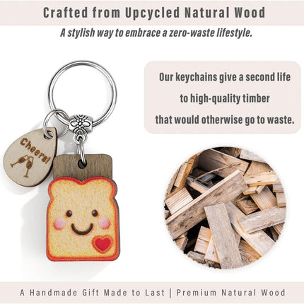 Quietsun Graduation Gifts 2026 - "A Little Toast to Your Next Chapter Keychain with Card, Funny Senior 2026 Gifts for Girls Boys, Unique High School College Graduation Favors & Keepsake