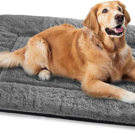 Dog Crate Pad, Washable Cozy Dog Bed Mat for Medium Dogs 36"x23", Gray