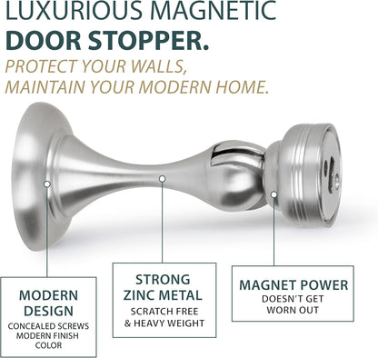 Magnetic Door Stopper, Scratch Free Magnetic Door Catch for - photo 2