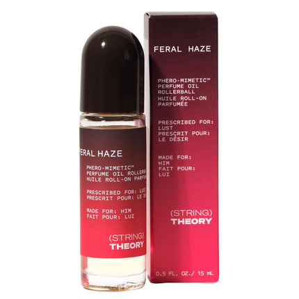 STRING THEORY Pheromone Roll On Cologne Oil for Men - Smoky Vanilla, Spicy, Woody - Dark Rum, Vanilla, Oakwood & Skin Musk - Long-Lasting Fragrance - Pheromones Phero-Mimetic Men's Cologne Roll On Oil