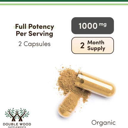 Organic Lion's Mane Mushroom 120 Caps — Brain & Fo