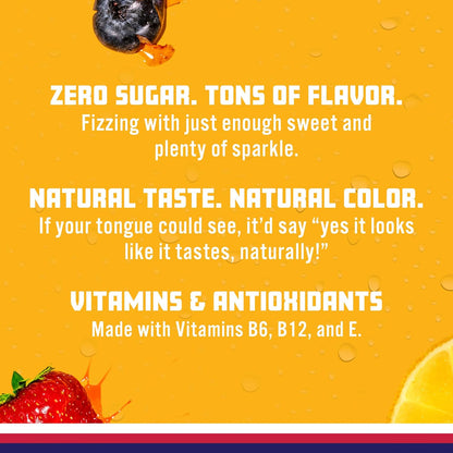 Berry Lemonade Sparkling Water, Zero Sugar Flavored Water, with Vitamins and Antioxidants, Low Calorie - photo 5