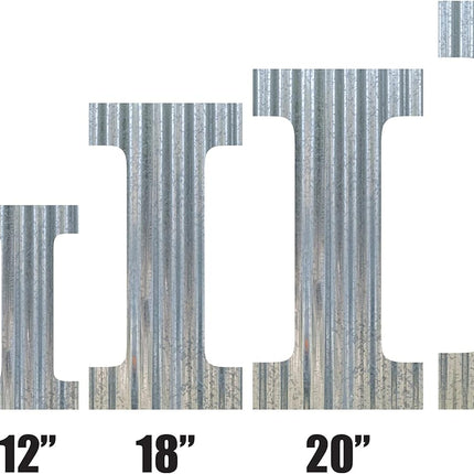 Corrugated Metal Letter (24 Inch, S)