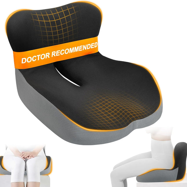 Memory Foam Car Seat Cushion with Lumbar Support