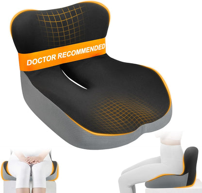 Memory Foam Car Seat Cushion with Lumbar Support