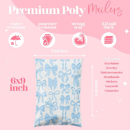 6x9 Designer Poly Mailer 100 Pack Heavy Duty Waterproof Self Seal Shipping Bags for Small Business Large - photo 3