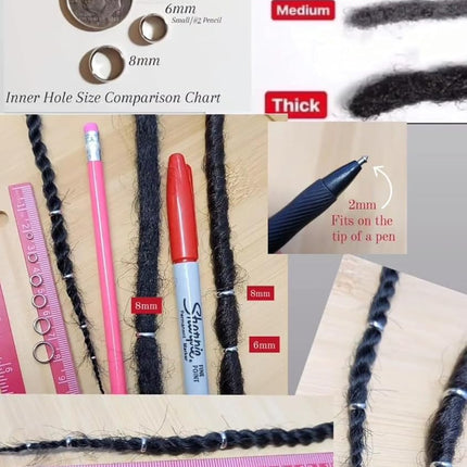 Bead It Wear It Love It 10 Stainless Steel Hair Beads for Loc Braids Twist and Natural Hair, Loc Beads, Dreadlock Hair Accessories, Loc Jewelry (3mm, Gold)