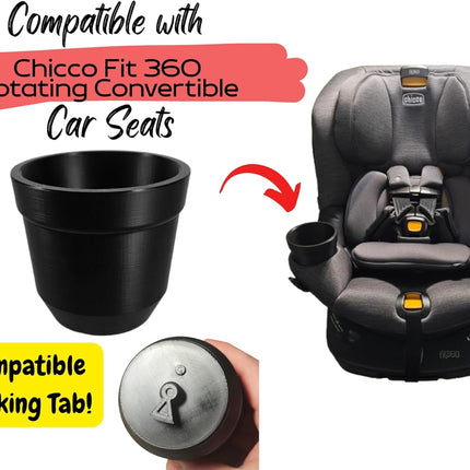 Cup Holder Replacement for Chicco 360 Rotating Convertible Car Seat (Single 1 Cup Holder)