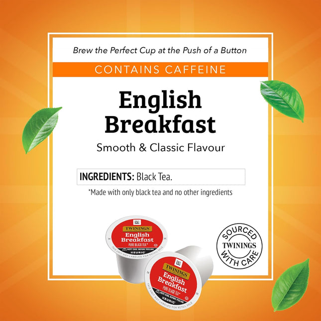 English Breakfast Black Tea K-Cup Pods for Keurig, 24 Count (Pack of 1), Smooth, Flavourful, Robust - photo 2
