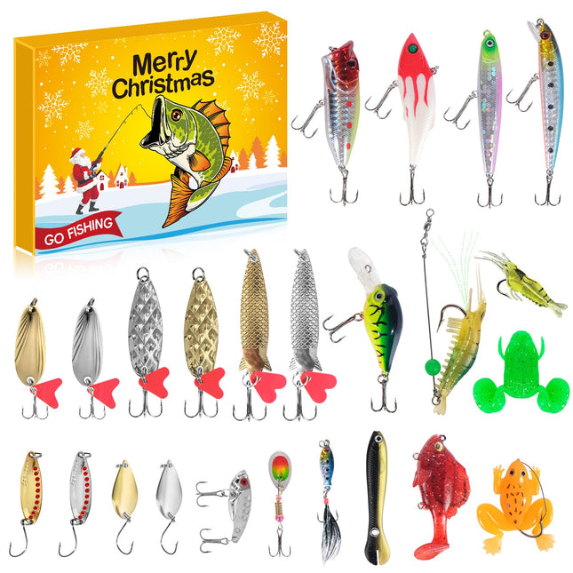 2026 Fishing Advent Calendar for Men & Teens, 24 Days Christmas Countdown