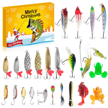 2026 Fishing Advent Calendar for Men & Teens, 24 Days Christmas Countdown
