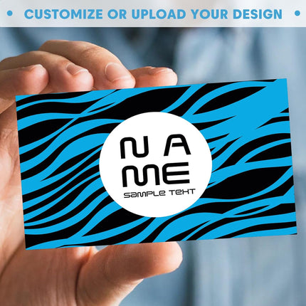 Custom Business Cards - 300gsm Matte Paper - Upload Your Own Design - Double-Sided Printing - 3.5x2 Inch - Perfect for Small Business and Events