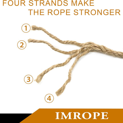 4mm x 400 Feet Natural Jute Rope, Twine for Gardening Tomato Climbing Plant Tie Floristry Crafts Gift Wrapping Packing Decor