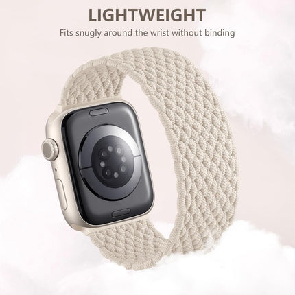 Zedoli Braided Solo Loop Bands Compatible with Apple Watch Band 38mm 40mm 41mm 42mm 44mm 45mm 46mm 49mm Women Men, Stretchy Nylon Sport Elastic Strap for iWatch Series 11 10 9 8 7 6 5 4 3 2 1 SE Ultra
