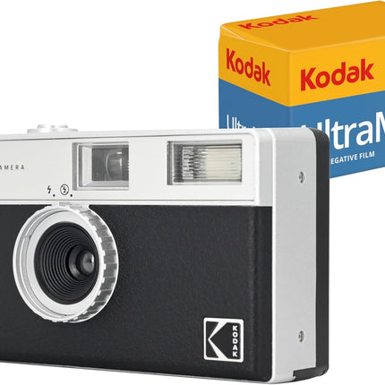 Kodak EKTAR H35 Half Frame Film Camera (Sage, Bundle with 24exp Film)
