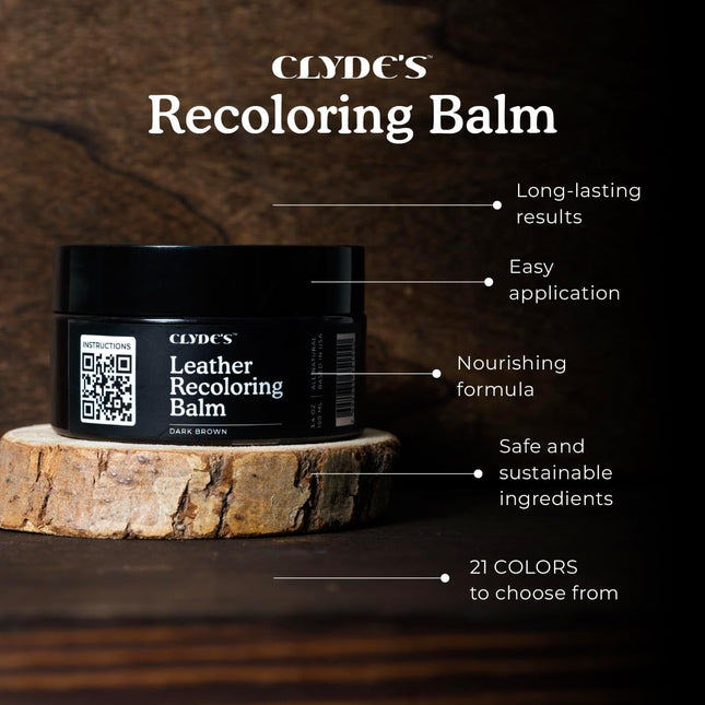 Recoloring Balm | Non-Toxic Material Dye & Restorer for Furniture, Car Seats, and More | Black, 100ML