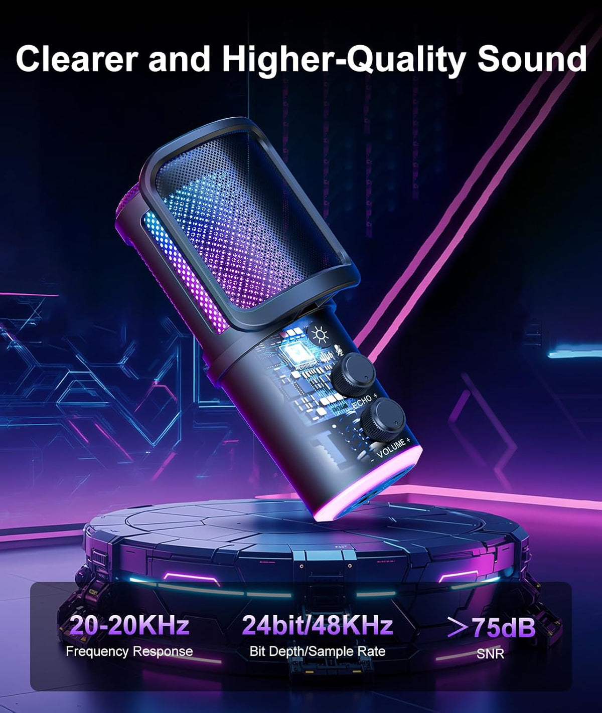 Gaming USB Condenser Microphone with Boom Arm - photo 4