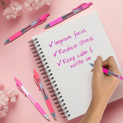 Pilot, G2 Premium Gel Roller Pens, G2 Boost Pink Pack, The Colors of Optimism, 8 Pack Pouch, Fine Point 0.7 mm, Assorted