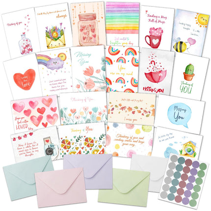 Thinking of You Cards with Envelopes, 20 Unique Design