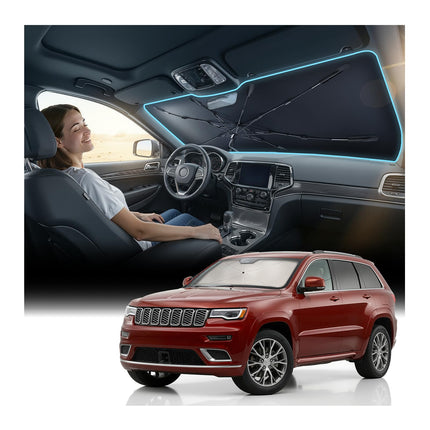 2026 Windshield Sun Shade Umbrella [Vinyl Coating Heat Shield]
