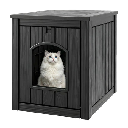 Cat Litter Box Enclosure, Black