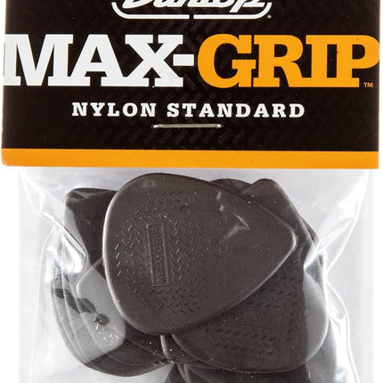 Jim Dunlop Max-Grip® Nylon Standard Pick 1.0MM - 12 Pack