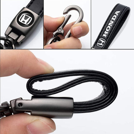 Genuine Leather Car Keychain Key Ring Accessories New