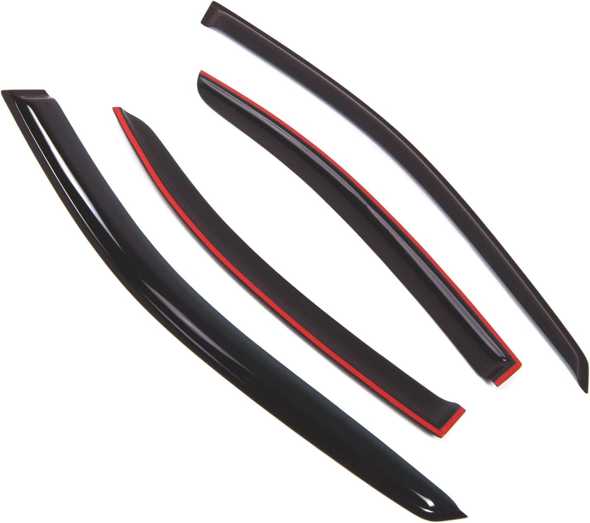 Outside Mount Black Tinted Window Vent Visors for C240 C320 C230 2001-2007, 4-Piece Set - photo 2