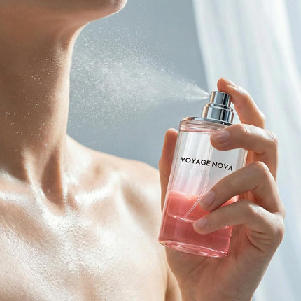 Voyage Nova Eau de Parfum for Women, Lychee Bergamot Ginger, Rose Peony Cocoa Blossom, Elegant Patchouli, Long Lasting Spring Fall Perfume, 50ml 1.7fl oz