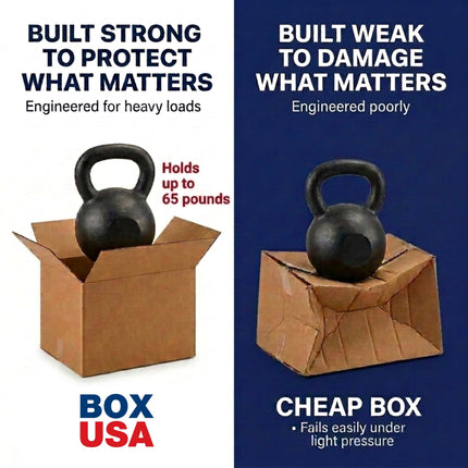 Cajas de mudanza resisten 65lbs, 18"L x 14"W x 12"H (paquete de 10) medianas - caja de cartón corrugado para envío, correo, empaque, embalaje y almacenamiento