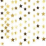 130 ft Star Garland Banner Decor, Gold