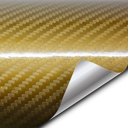 Epoxy High Gloss Carbon Vinyl Automotive Wrap Film DIY Easy to Install No Mess (1ft x 5ft, Black)