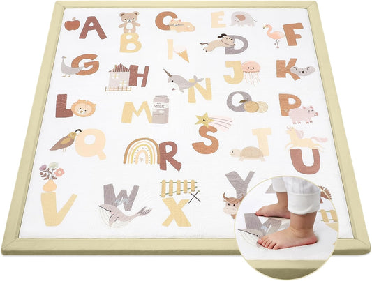 50 in x 50 in Animal Play Mat for Floor and Playpen