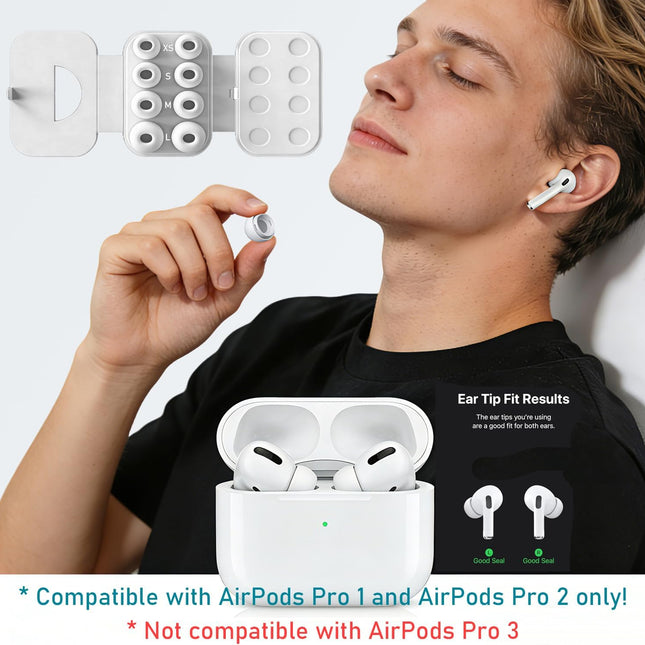 4 Sizes of Ear Tip Replacement Compatible with AirPod Pro and AirPods Pro 2 Ear Tips with Portable - photo 2