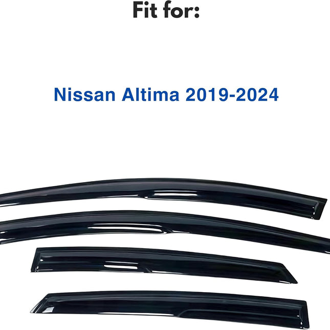 Out-Channel Window Visors for 2019-2026 Altima, 4-Piece Rain Guards