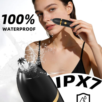 Ufree Bikini Trimmer Electric Razors for Women, Rechargeable Pubic Body Hair Trimmer Electric Shaver for Legs Body Hair, Bikini Shaver IPX7 Waterproof, Gifts for Women, Black