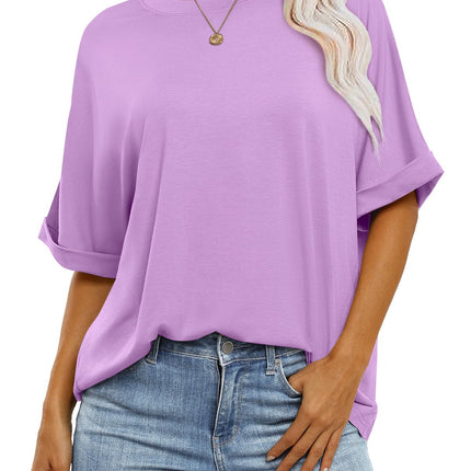 Womens Tops Summer Short Sleeve Oversized T Shirts 2026