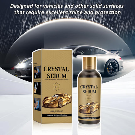 2Pcs PTZ Crystal Serum Advanced Graphene Ceramic Coating for Cars,9h Graphene Coating for Auto Car Detailing Ultimate Quick Effect Car Coating Spray,Nano Coat Restore for Paint,Wheel(1pcs*100ml)