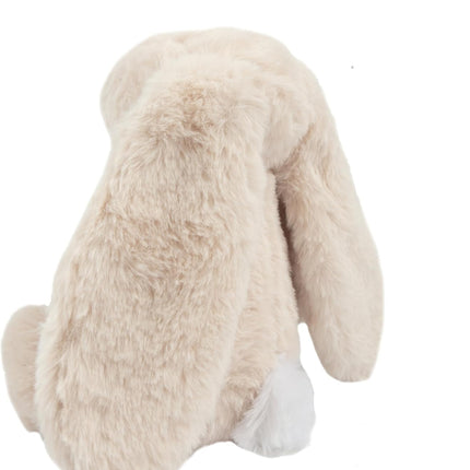 Best Pet Supplies Interactive Squeaky Dog Chew Toy, Ideal Dog Toys for Chewers, Small, Medium & Large Dogs, and Fetch Lovers - Bunny (Beige), Large