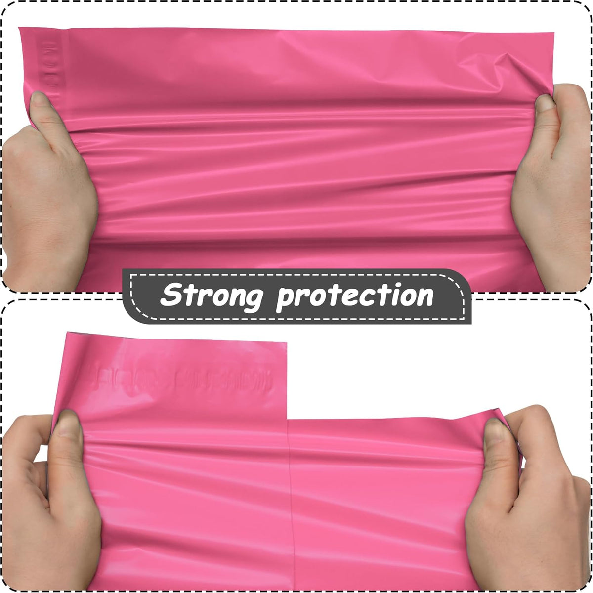 Pink Poly Mailers 10x13 Inch, 100 Count Self-Seal Shipping Bags - photo 4