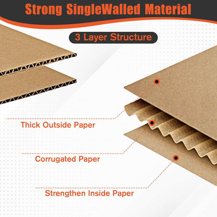 40 Pack 5x5x5 Inches Small Shipping Boxes Corrugated Cardboard Boxes Bulk for Small Business Shipping Packing Mailing, Easy Assemble