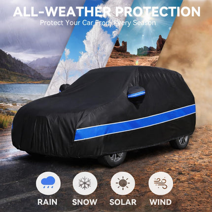 Car Cover Compatible with Honda CR-V,10-Layer Car Cover Waterproof All Weather,Full Exterior Cover with Cotton Lining,Sun Rain UV Dust Snow Protection with Door Zipper,Fit for 1995-2025